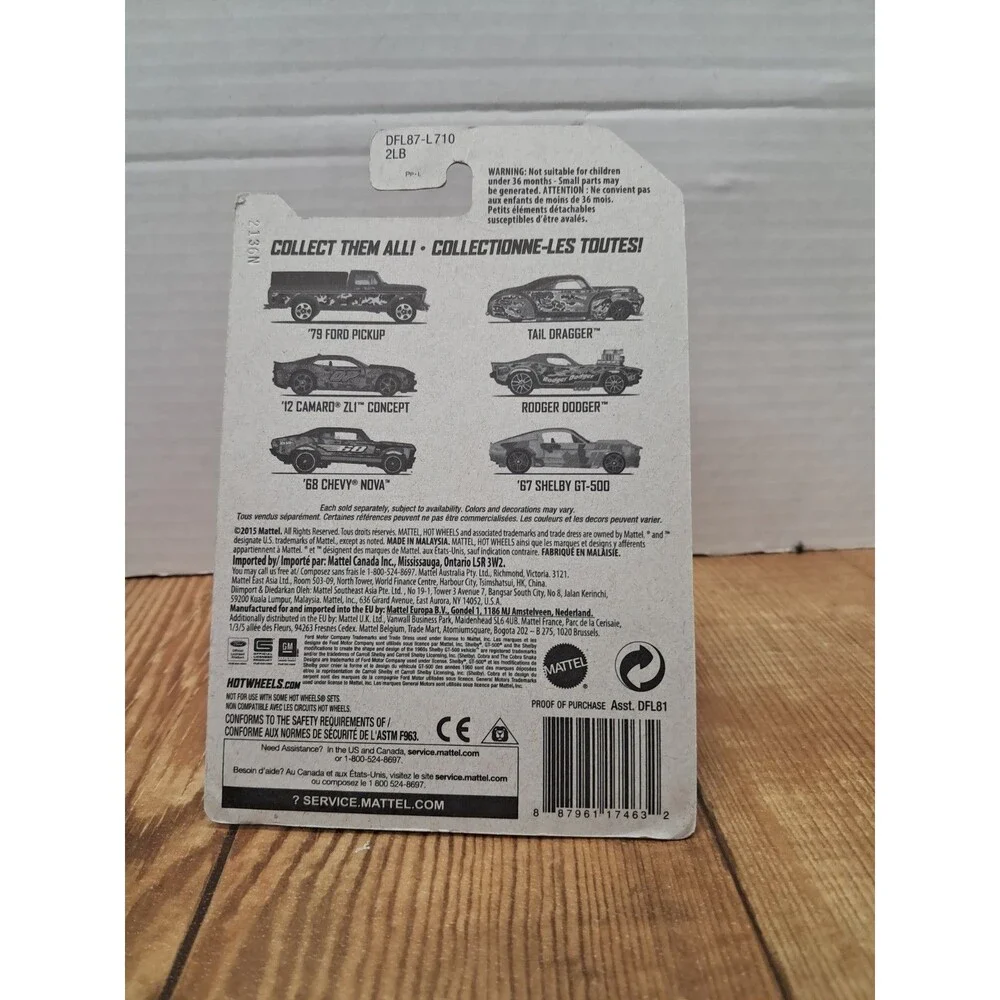 Hot Wheels Rodger Dodger 1970 Dodge Orange/Black Camo 1:64 Diecast Unopened